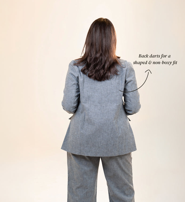 The All-Day Blazer - Steel Blue